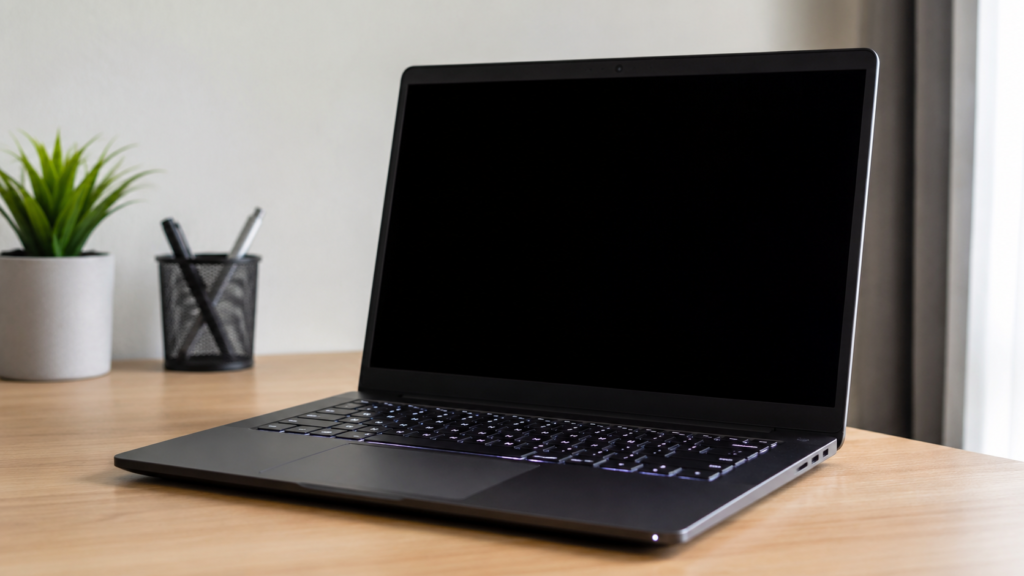 Laptop turns on but screen is black